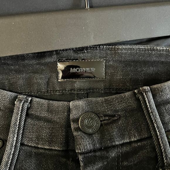 Mother Jeans High Waisted Looker Ankle Fray Night Hawk Denim Jeans Size 25 - Picture 8 of 12